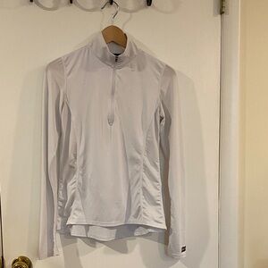 Kerrits White Quarter-Zip Long Sleeve Shirt